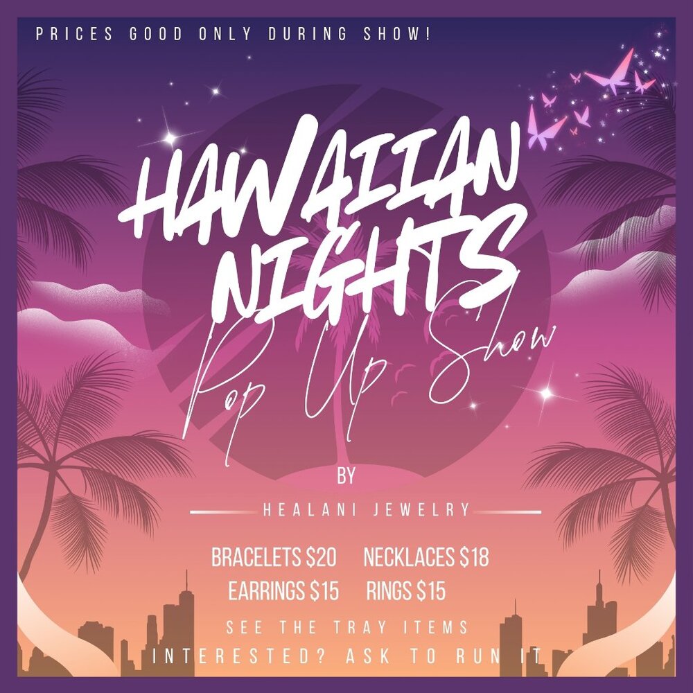 Notification for "Hawaiian Nights Pop-Up Show!"